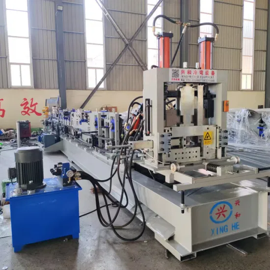 Fully Automatic C Purlin Z Purlin CZ Purline Rolling Forming Machine Light Gauge Steel T Bar Profile Automatic Size Adjusting C Z Purlin Forming Machine